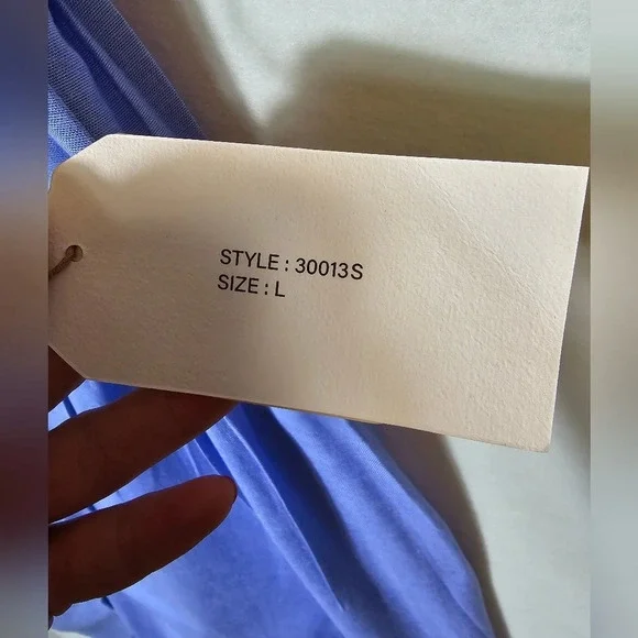 Midnight Sky Blue Tiered Linen Blend Long Skirt Women's Size Large NWT - Picture 6 of 11